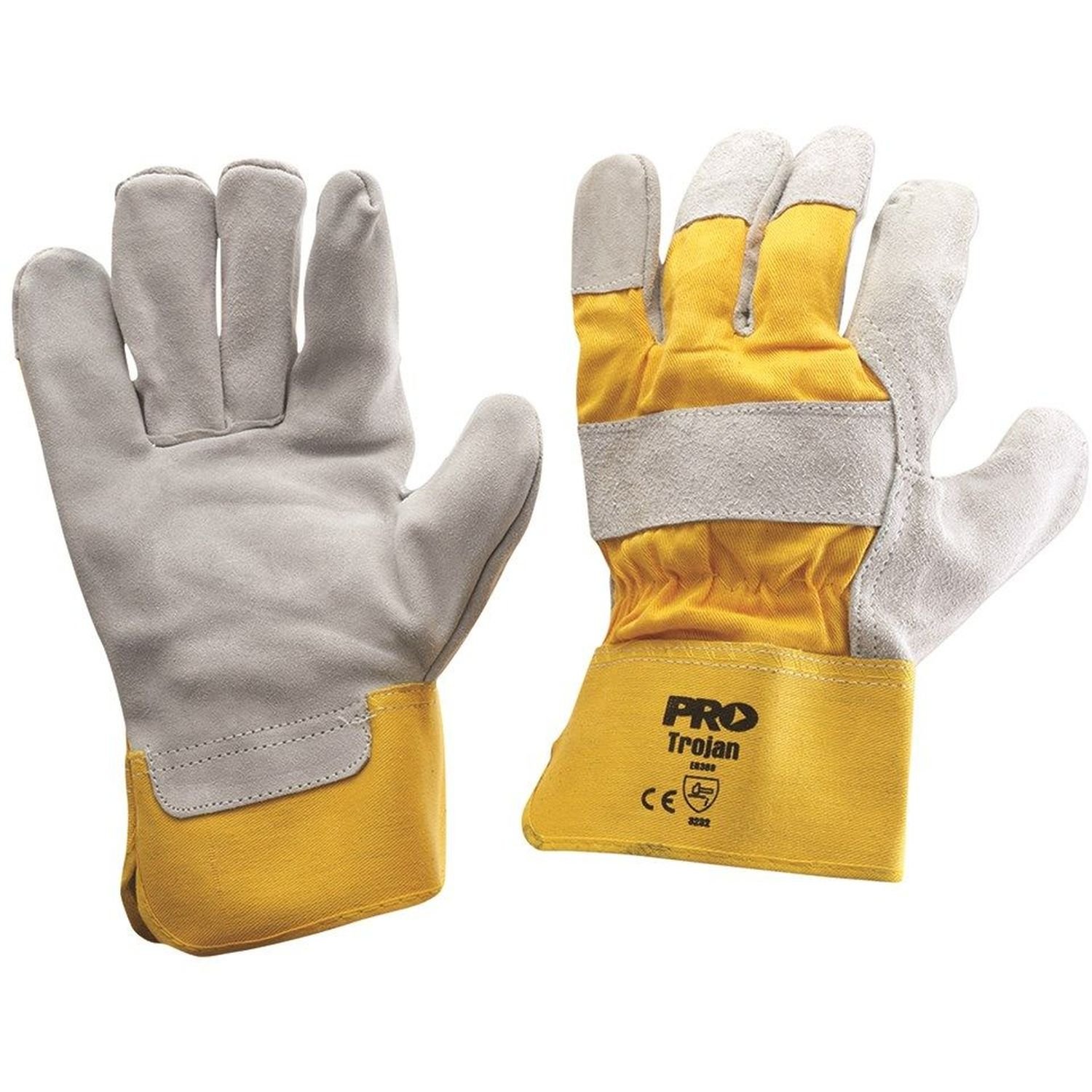 Handyman Gloves Yellow-Grey Pkt 12