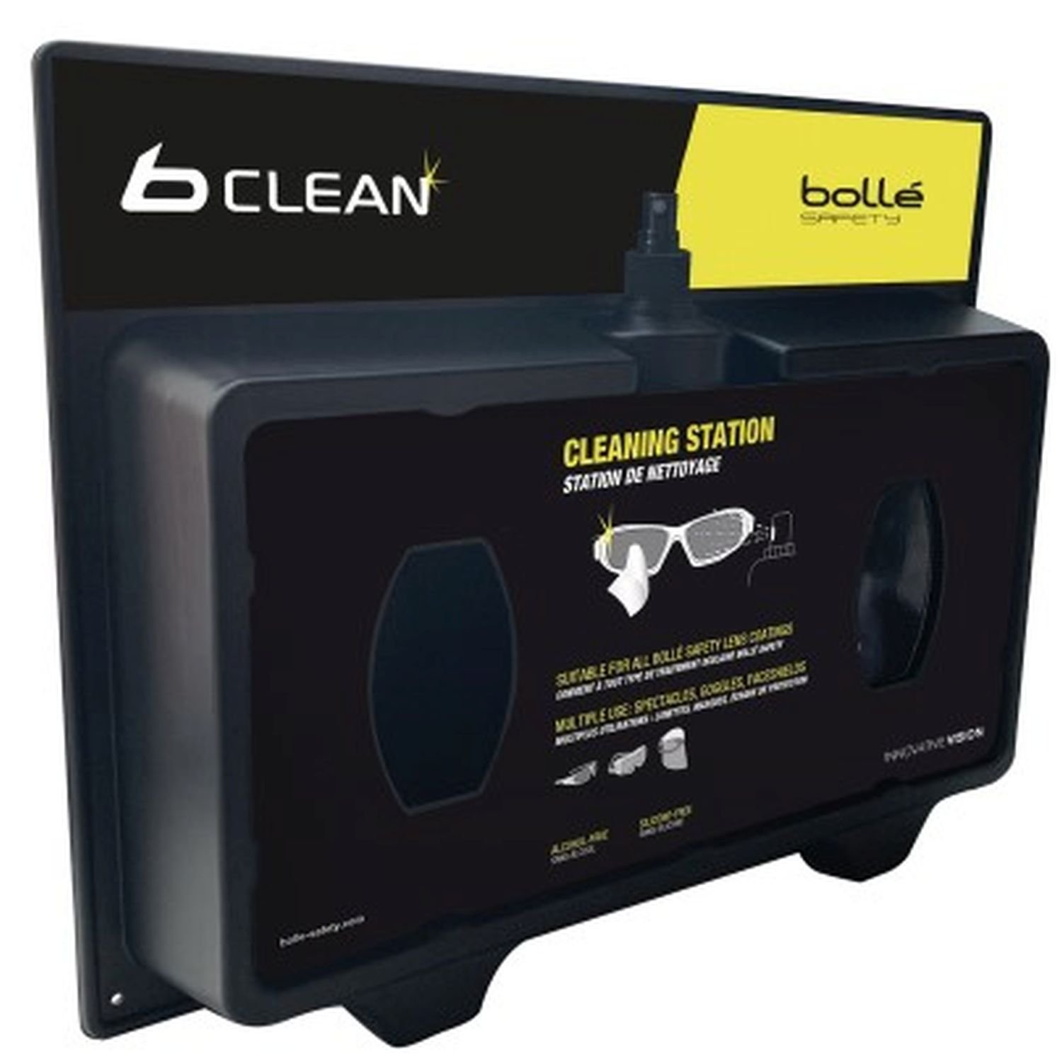 Bolle B-Clean Station c/w 2x200 Tissues & Lens Cleaner 500ml