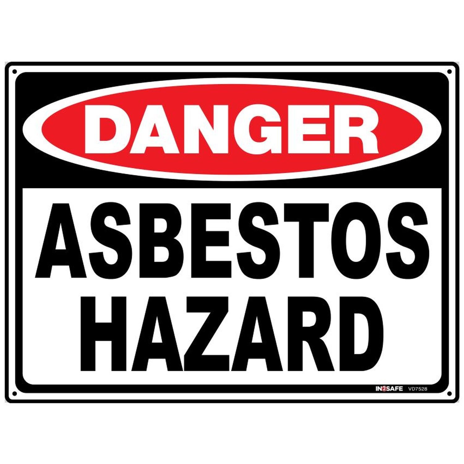 DANGER Asbestos Hazard