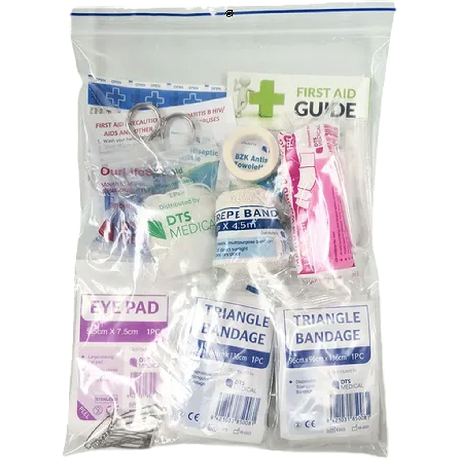 Lone Worker 1 Economy Vehicle First Aid Kit Refill Pack