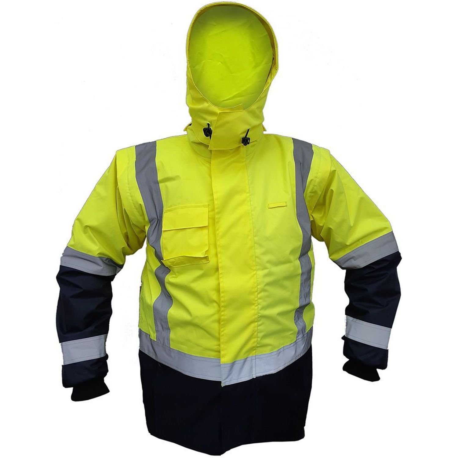 Storm Pro Hi Vis Day/Night Fleece Lined Vest With Zip Off Sleeves