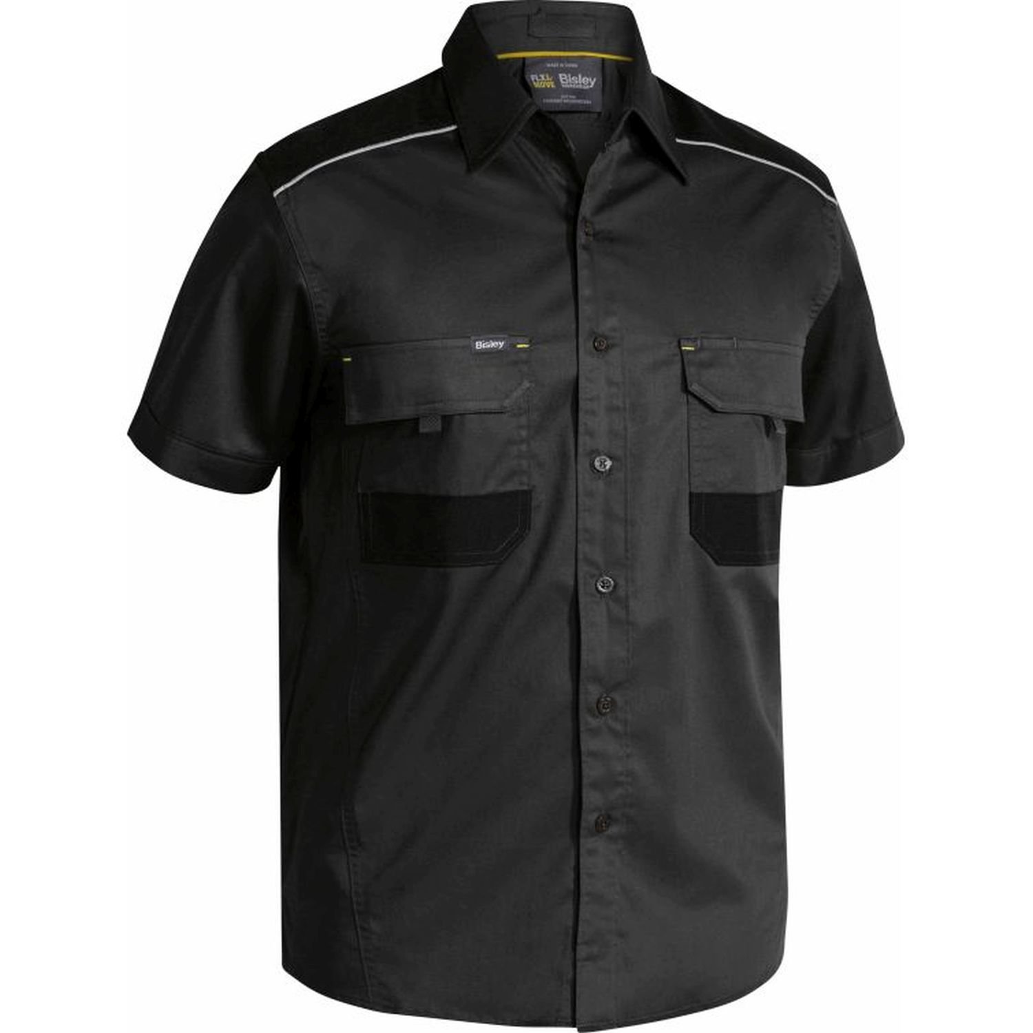 Bisley Flex & Move Cotton Mechanical Stretch Short Sleeve Shirt