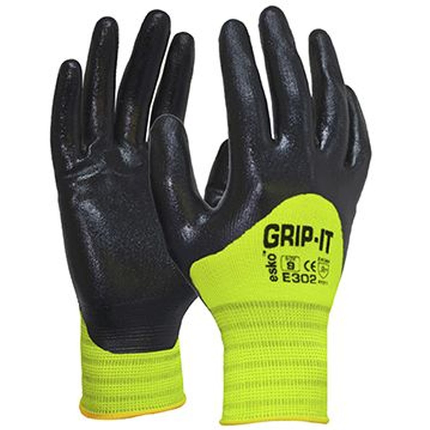 E302 Grip It Nitrile 3/4 Coat Glove (Pkt 12)
