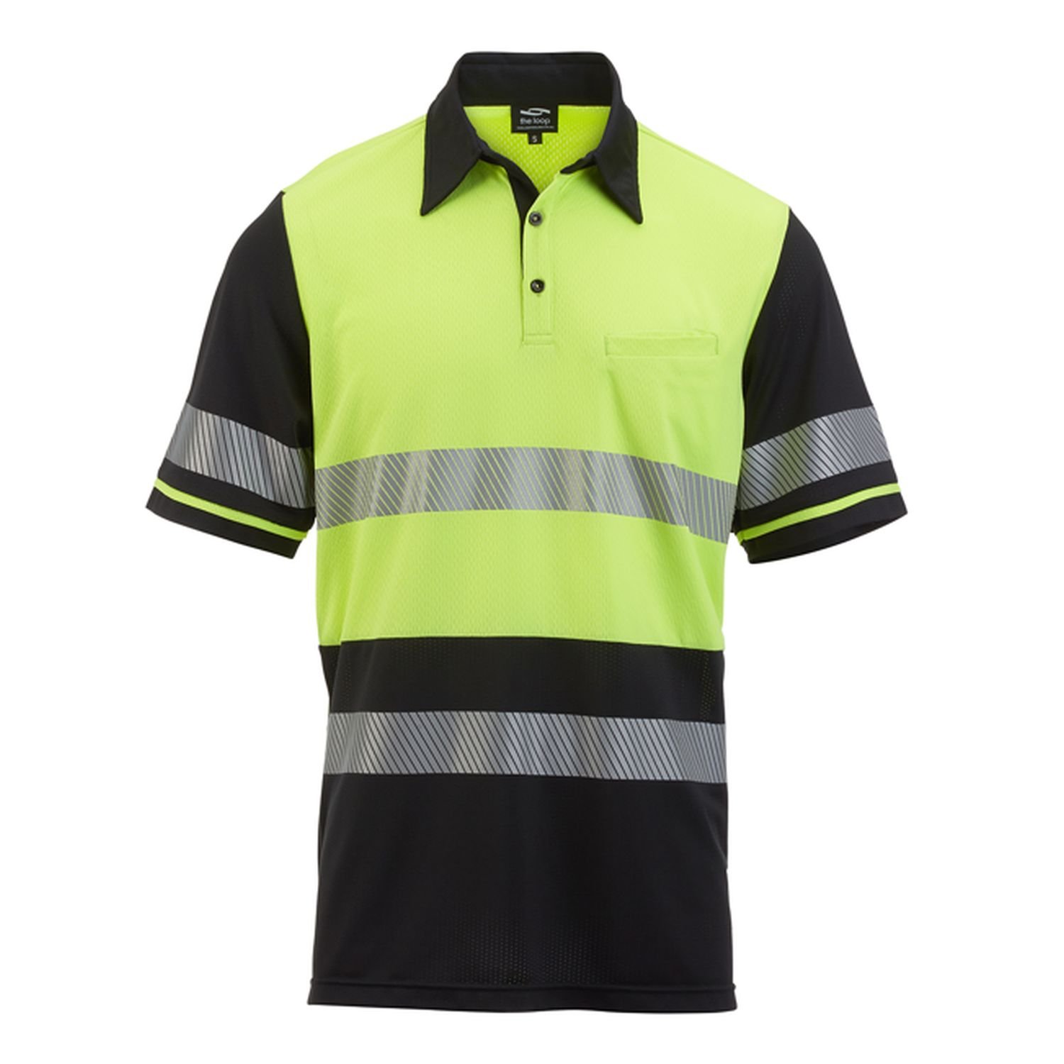 Day/Night Short Sleeve Segment Recycled Polyester Polo