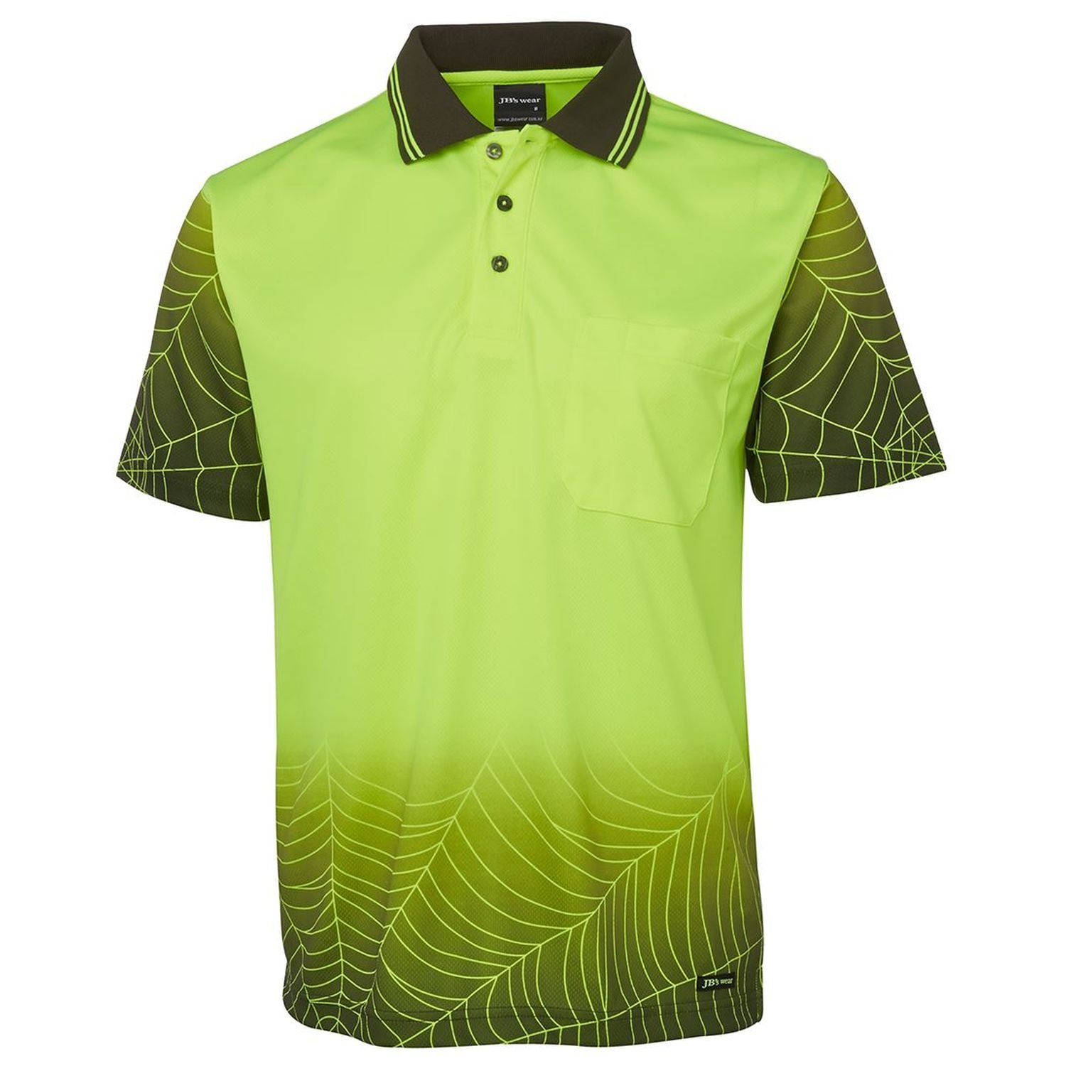 Hi Vis Day Only Short Sleeve Web Polyester Polo 160gsm